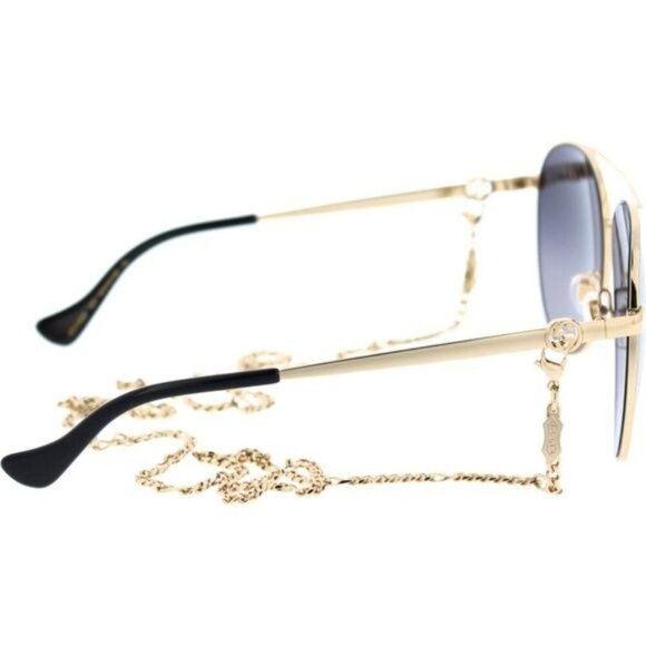 NWT Gucci GG1088S - 001 Aviator Chain Sunglasses - Picture 8 of 14